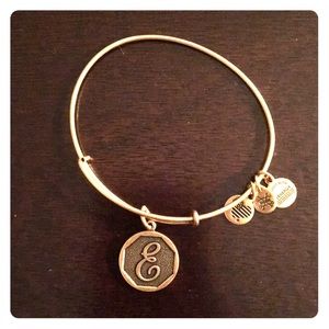 Alex and Ani Bracelet E initial